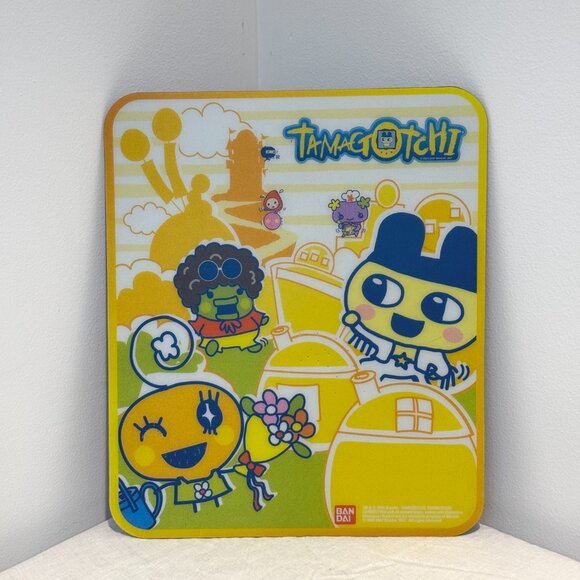 3/$20 Tamagotchi Connection Mouse Pad 2007 Y2K Collectible Orange Yellow Bandai - Picture 1 of 5